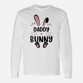 Daddy Bunny Funny Matching Easter Bunny Egg Hunting Unisex Long Sleeve | Crazezy