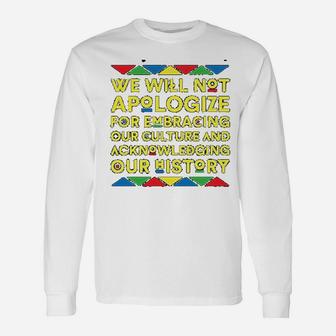 Embracing Our Culture History Black Pride Unisex Long Sleeve | Crazezy CA