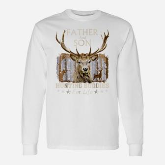 Father And Son Hunting Buddies For Life Gift For Dad Unisex Long Sleeve | Crazezy AU