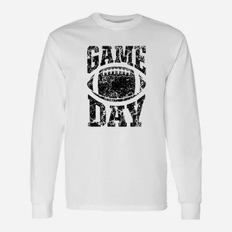 Football Game Day Funny Team Sports Gifts Men Women Vintage Unisex Long Sleeve | Crazezy CA