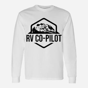 Funny RV Truck RV CO-PILOT, Vacation Camping Gift Unisex Long Sleeve | Crazezy CA