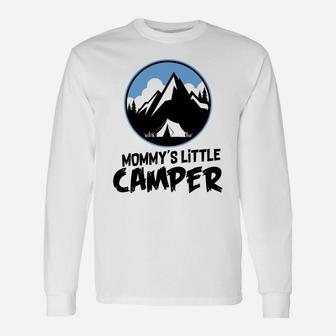 Kids Camping Boys Girls Mommys Little Camper Tee Unisex Long Sleeve | Crazezy