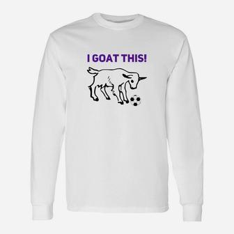 Kids Cool Goat Soccer Funny Premium Uniform Boys Girls Unisex Long Sleeve | Crazezy AU