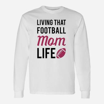 Living That Football Mom Life Athletic Unisex Long Sleeve | Crazezy DE