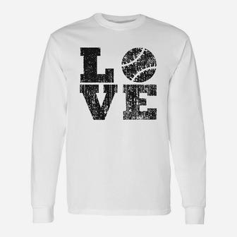 Love Baseball Mama Funny Game Day Lover Cute Unisex Long Sleeve | Crazezy DE