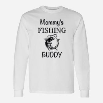 Mommy Fishing Buddy Mom Mothers Boy And Girl Unisex Long Sleeve | Crazezy CA