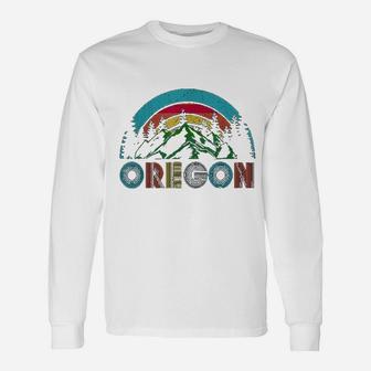 Oregon Mountains Outdoor Camping Hiking Unisex Long Sleeve | Crazezy