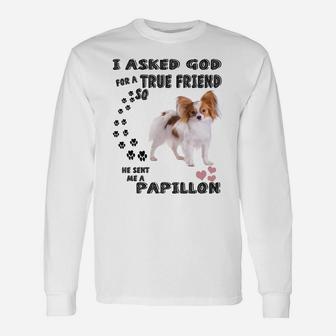 Papillon Quote Mom, Squirrel Dad Costume, Cute Butterfly Dog Sweatshirt Unisex Long Sleeve | Crazezy