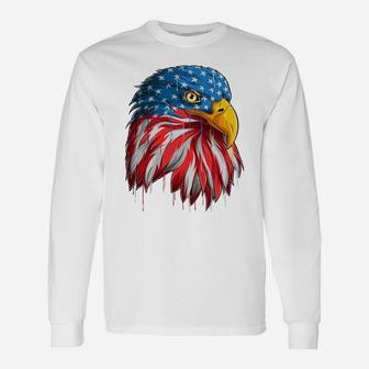 Patriotic-Eagle 4Th Of July Usa American-Flag Sweatshirt Unisex Long Sleeve | Crazezy