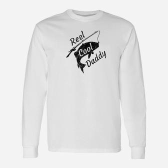 Reel Cool Daddy Fishing Shirt Funny Family Gift Unisex Long Sleeve | Crazezy