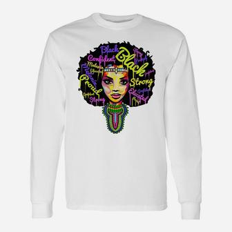 Strong African Queen Shirts For Women - Proud Black History Unisex Long Sleeve | Crazezy