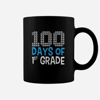 100 Days Of First Grade Soccer Sport 100th Day Of School Coffee Mug | Crazezy