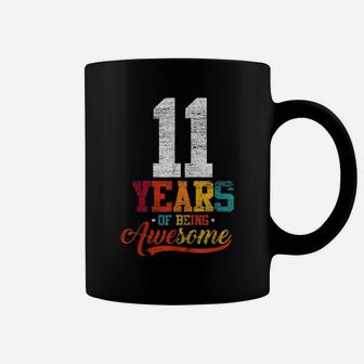 11 Years Of Being Awesome Gifts 11 Years Old 11Th Birthday Coffee Mug | Crazezy DE