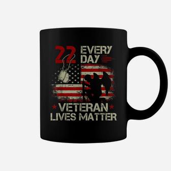 22 Every Day Veteran Lives Matter Tshirt Veteran Day Gift Coffee Mug | Crazezy AU