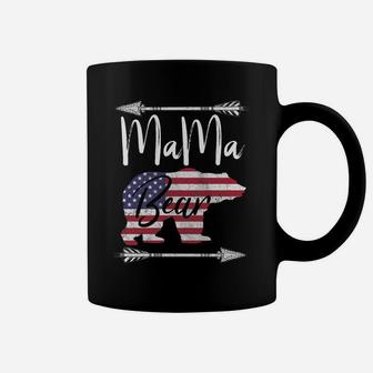 4Th Of July Sweatshirt Mother's Day Mama Bear American Flag Sweatshirt Coffee Mug | Crazezy