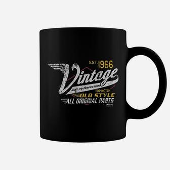 55th Birthday Gift Vintage 1966 Aged To Perfection Vintage Racing Coffee Mug | Crazezy