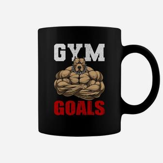 A Strongest Gymer Gets Gym Goals Coffee Mug | Crazezy CA