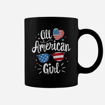 All American Girl Women American Flag 4Th Of July Patriotic Coffee Mug | Crazezy