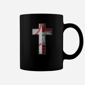 All I Need Is Baseball Jesus Christian Cross Faith Coffee Mug | Crazezy CA