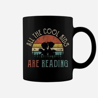 All The Cool Kids Are Reading Book Vintage Reto Sunset Coffee Mug | Crazezy