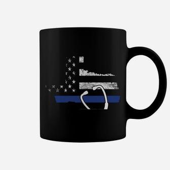American Flag Texas With Police Thin Blue Line Nurse Rn Lvn Sweatshirt Coffee Mug | Crazezy DE