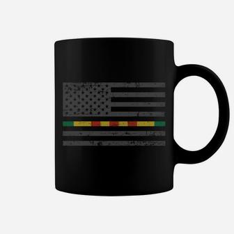 American Flag With Vietnam Ribbon Stripe For Vietnam Veteran Sweatshirt Coffee Mug | Crazezy