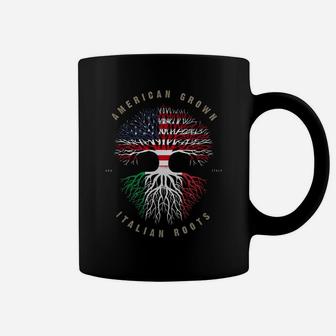 American Grown Italian Roots Italy Flag Coffee Mug | Crazezy