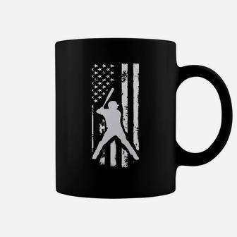American Usa Flag Baseball Hoodie Distressed Hooded Top Gift Coffee Mug | Crazezy UK