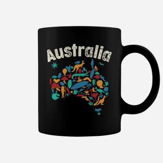 Australia Day Shirt Funny Australian Kids Animals Map Gift Sweatshirt Coffee Mug | Crazezy
