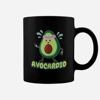 Avocardio Avo-cardio Exercising Fitness Gym Runner Avocado Coffee Mug | Crazezy CA