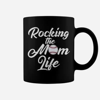 Baseball Mama Rocking The Baseball Mom Life Gift Tee Coffee Mug | Crazezy