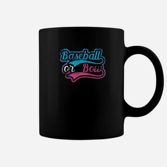 Baseball Or Bow Pregnancy Gender Reveal Baby Mom Dad Shirt Coffee Mug | Crazezy UK