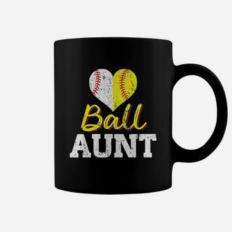 Baseball Softball Ball Heart Aunt Mothers Day Gifts Coffee Mug | Crazezy AU