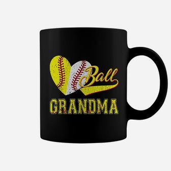 Baseball Softball Ball Heart Grandma Mothers Day Gift Coffee Mug | Crazezy