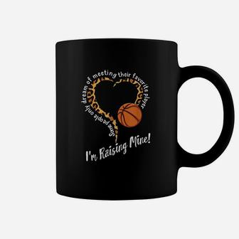 Basketball Mom Mothers Day Raising Favorite Player Leopard Coffee Mug | Crazezy UK