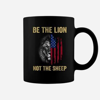 Be The Lion Not The Sheep Us Patriotic Veteran Coffee Mug | Crazezy