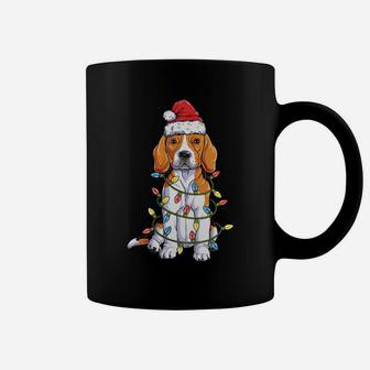 Beagle Santa Christmas Tree Lights Xmas Gifts Boys Kids Men Sweatshirt Coffee Mug | Crazezy
