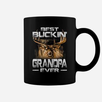 Best Buckin' Grandpa Ever Shirt Deer Hunting Bucking Father Coffee Mug | Crazezy