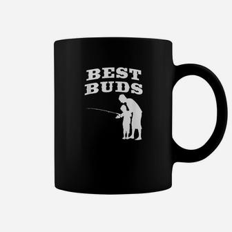 Best Buds Grandfather Father And Son Fishing Together Coffee Mug | Crazezy