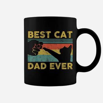 Best Cat Dad Ever Tee Funny Cat Daddy Father Vintage Gift Coffee Mug | Crazezy