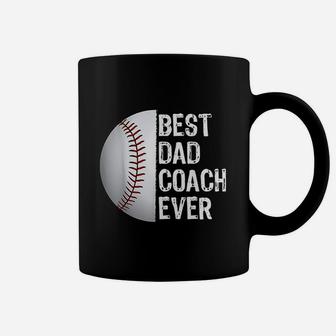 Best Dad Coach Ever Funny Baseball For Sport Lovers Coffee Mug | Crazezy