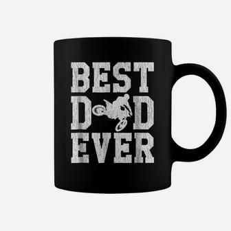Best Dad Ever Shirt Moto Motocross Rider Coffee Mug | Crazezy UK