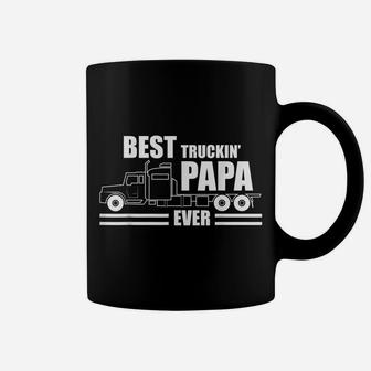 Best Truckin' Papa Ever - Truck Driver Papa Gift Coffee Mug | Crazezy UK
