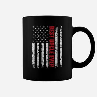 Best Uncle Ever American Flag Tshirt Gift For Uncle Coffee Mug | Crazezy AU