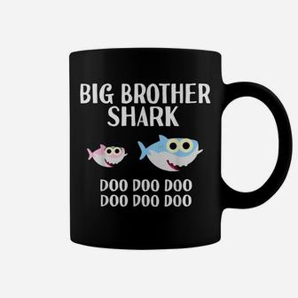 Big Brother Shark Doo Doo Christmas Matching Family Pjs & Coffee Mug | Crazezy