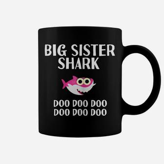 Big Sister Shark Doo Doo Christmas Gift Matching Family Coffee Mug | Crazezy
