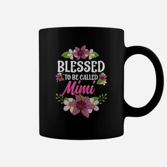 Blessed To Be Called Mimi Shirt Thanksgiving Christmas Coffee Mug | Crazezy