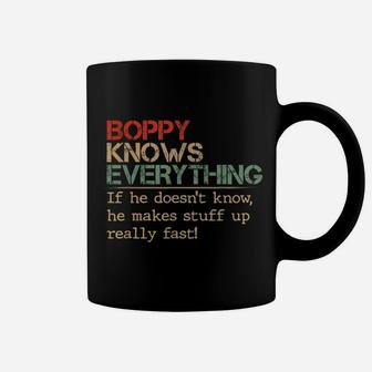 Boppy Knows Everything If He Doesn't Know Vintage Boppy Coffee Mug | Crazezy UK