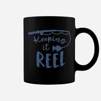 Boys Keep It Reel Dad 1st Fathers Day Fishing Coffee Mug | Crazezy