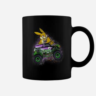 Bunny Easter Day Monster Truck Love Rabbit Egg Gift Kids Coffee Mug | Crazezy DE